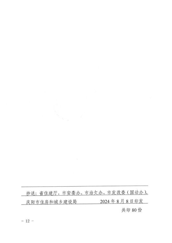 關(guān)于轉(zhuǎn)發(fā)《慶陽市住房和城鄉(xiāng)建設(shè)局關(guān)于開展全市建筑市場綜合執(zhí)法檢查暨安全生產(chǎn)治本攻堅三年行動督查工作的通知》通知