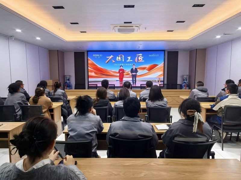 甘肅恒達(dá)工程檢測(cè)有限公司組織全體職工集中觀看2025年“大國(guó)工匠年度人物”宣傳活動(dòng)